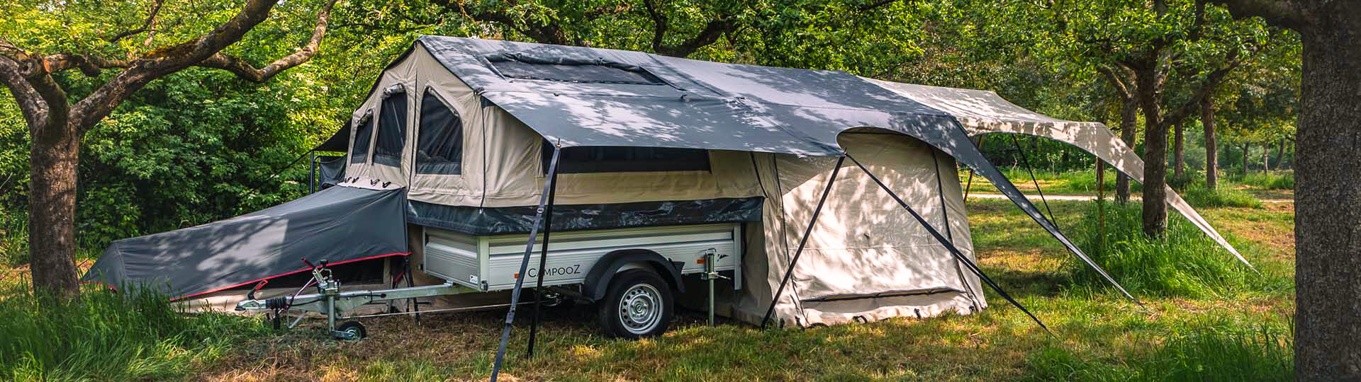 Lazy Jack miet optie Ugly Betty en extra Trekking (extra luifel)